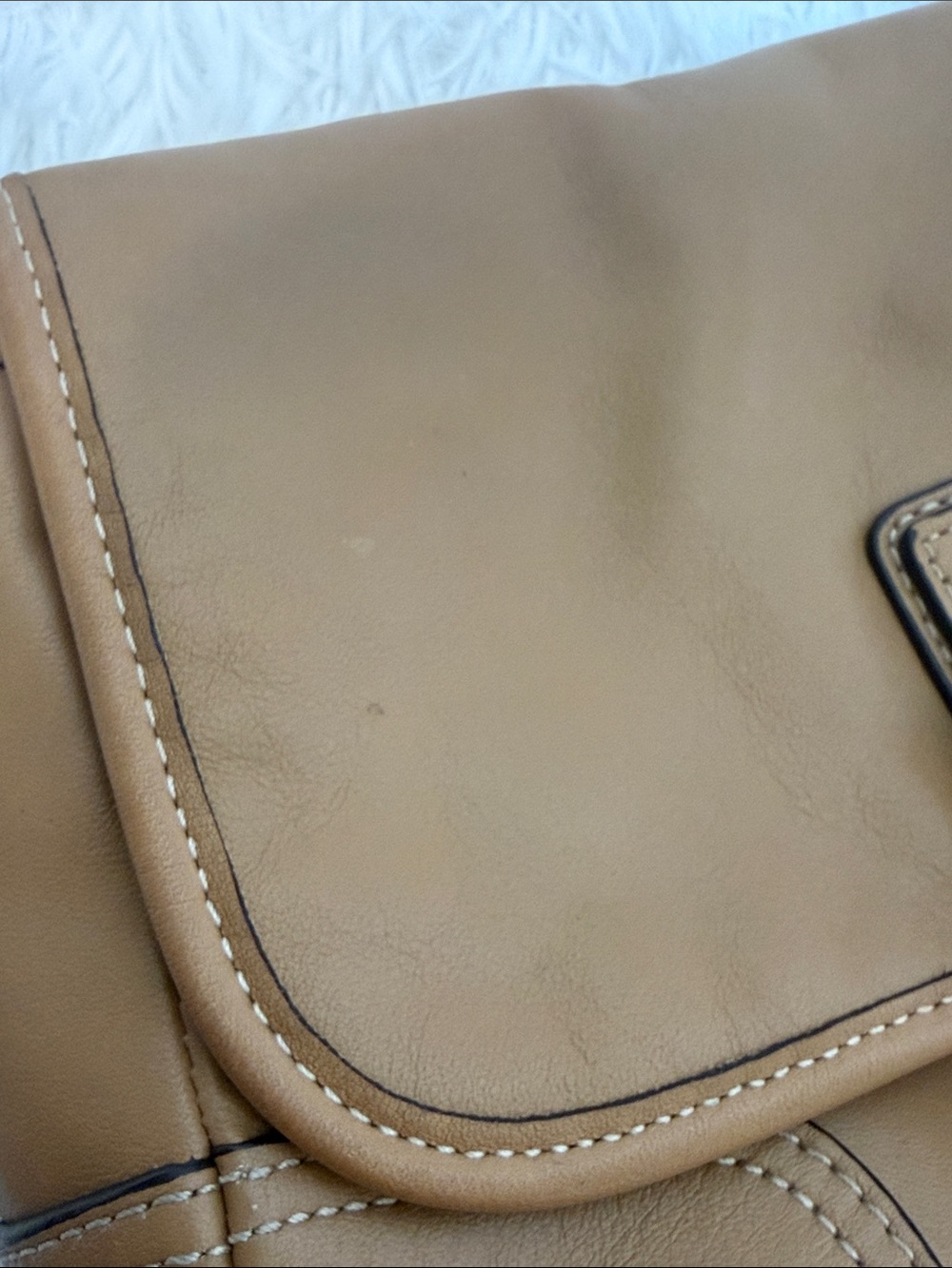 COACH Hadley Leather Field Shoulder Bag In Leather Natural - Picture 13 of 15